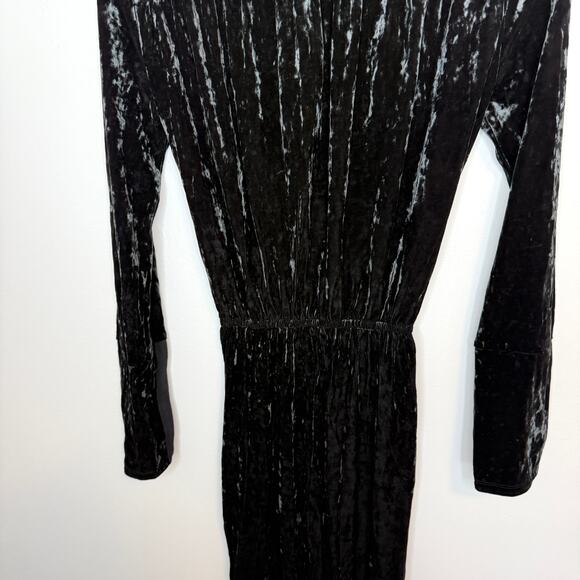 Free People We Are HAH Jump On It Velvet Jumpsuit In Black Size XS New - Picture 13 of 14